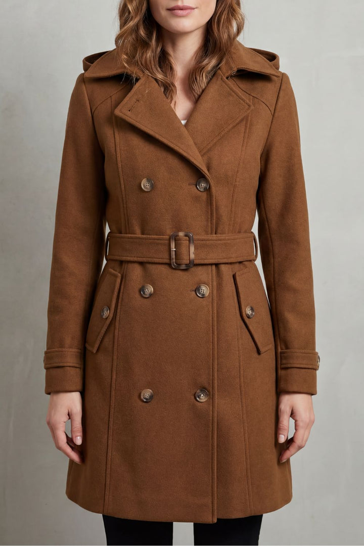 Solivane – Tailored elegance – Hooded trench coat