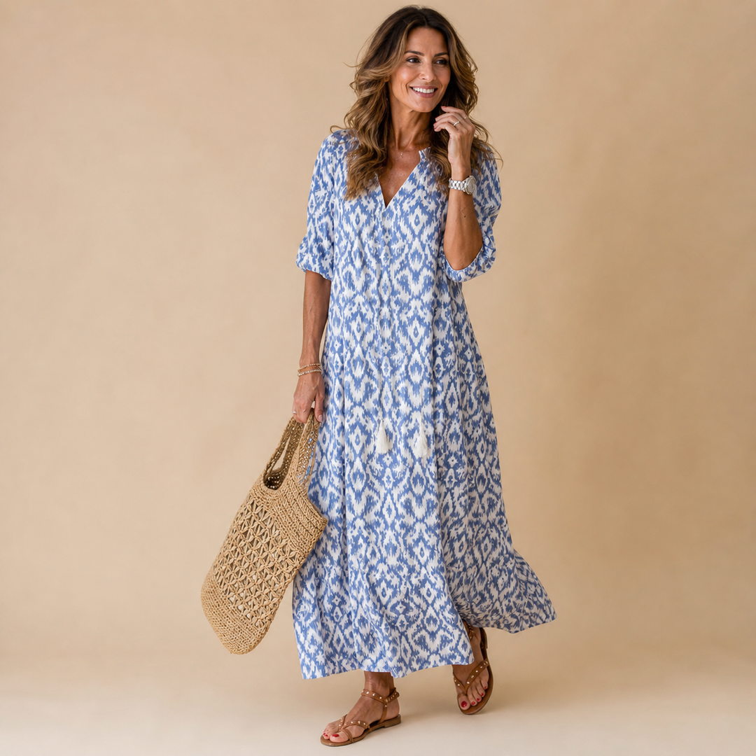 LANA | Figure-Flattering Boho Maxi Dress