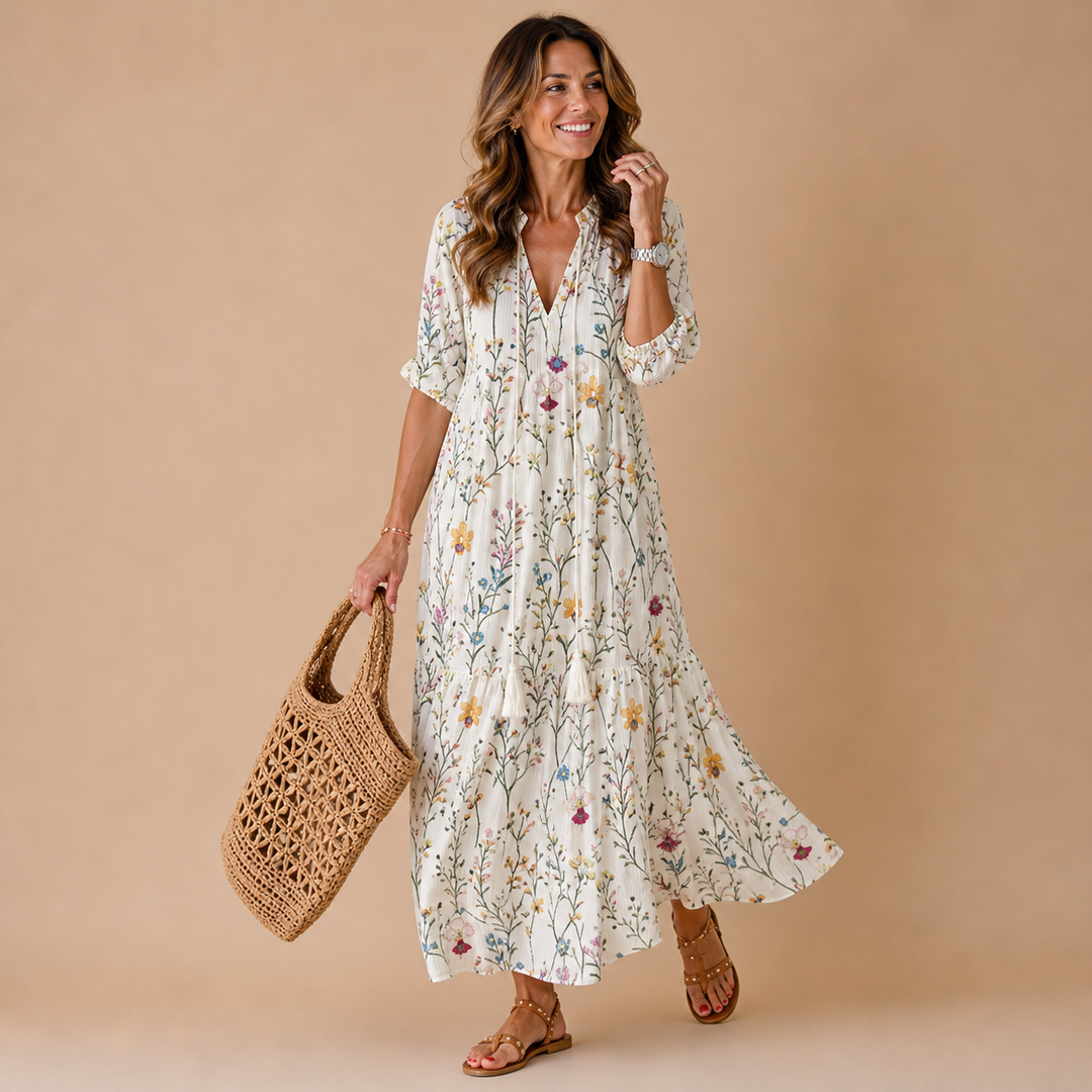 LANA | Figure-Flattering Boho Maxi Dress