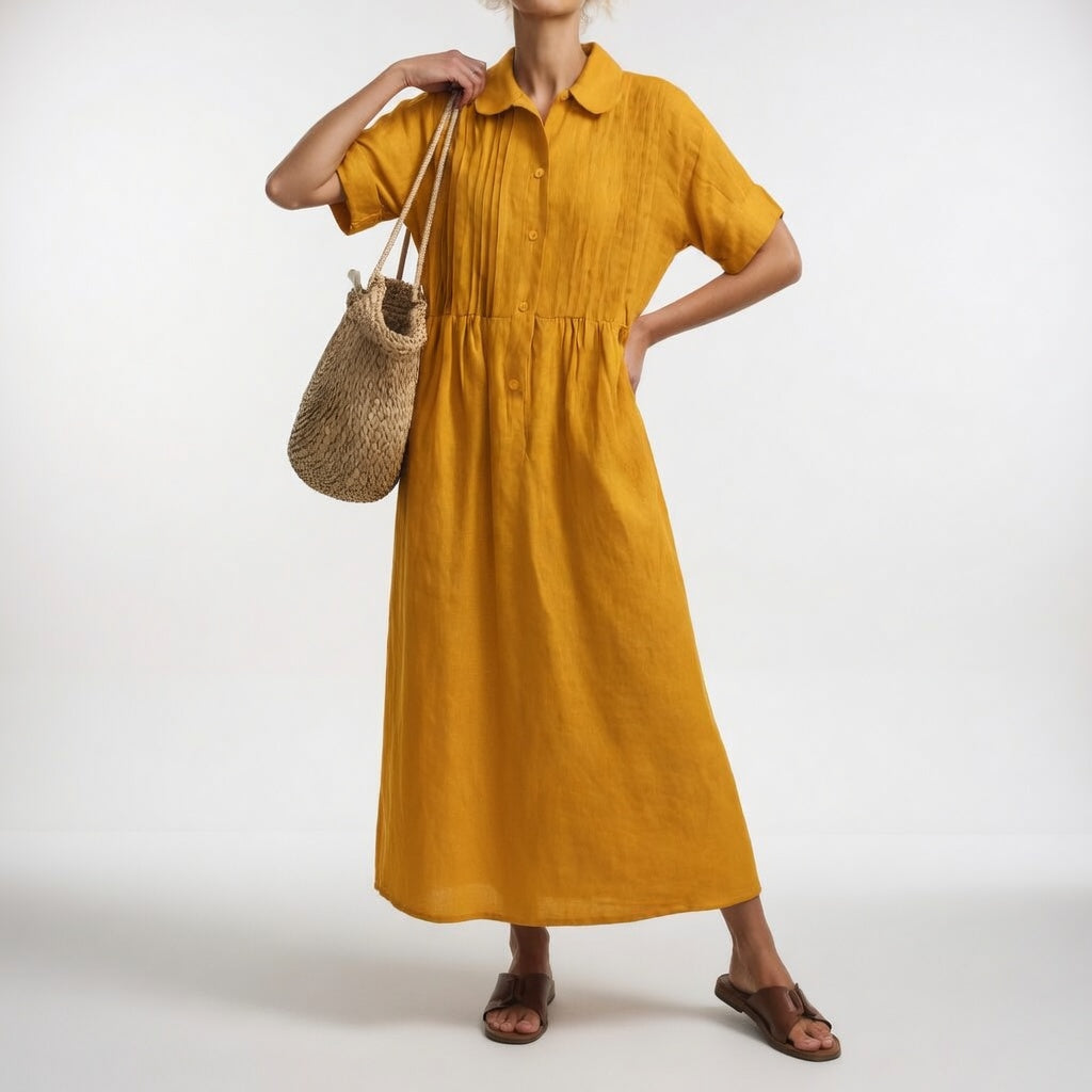 LYSANDRA | Flowing Summer Shirt Dress