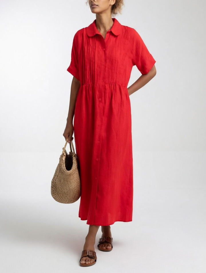 LYSANDRA | Flowing Summer Shirt Dress
