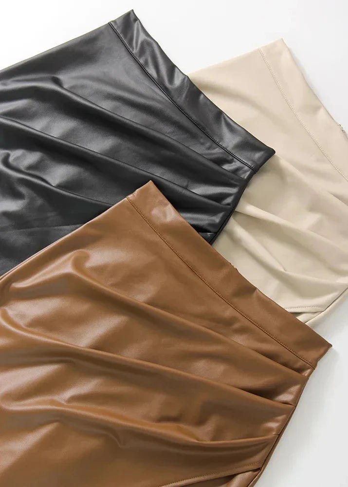 Ciara | Leather Skirt