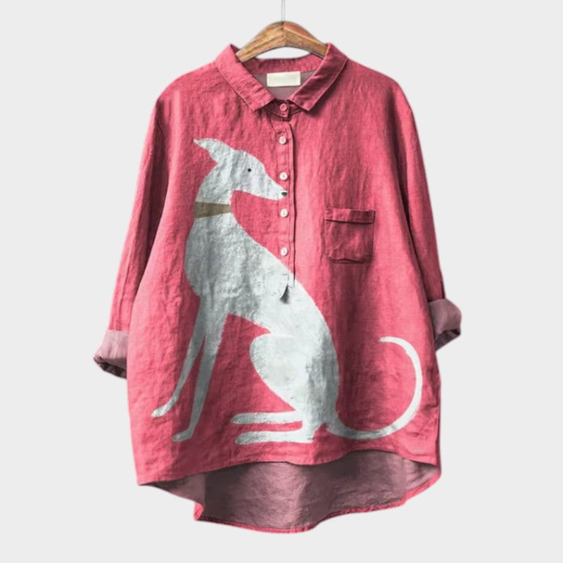 CLEO | Elegant Summer Linen Blouse